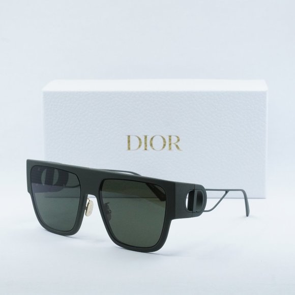 FINAL PRICE NEW DIOR 30MONTAIGNE S3U 56C0 MATTE GREEN/GREEN SUNGLASSES - Picture 3 of 13